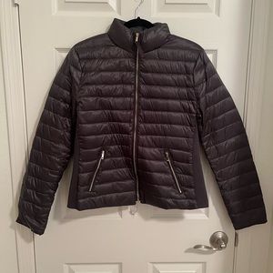 zara grey puffer jacket nwot